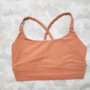 Vuori Sports Bra Womens Small Brown Long Line Elevation‎ Pullover